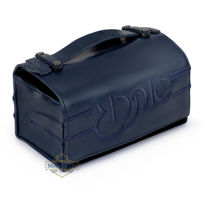 Navy soft case esrog box design 1850 | Judaica Square Lakewood