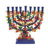 Painted Lazer Cut-out Standing Chanukkah Menorah (EM-HMA1)
