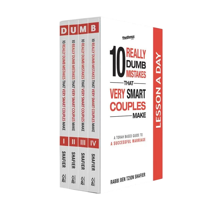 10 Really Dumb Mistakes That Very Smart Couples Make: A Lesson a Day - 4 Volume Set — DVDs from Rabbi Ben Tzion Shafier
