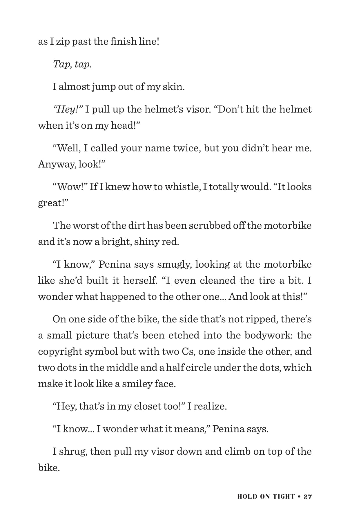 Hold On Tight - An Illustrated Teen Novel