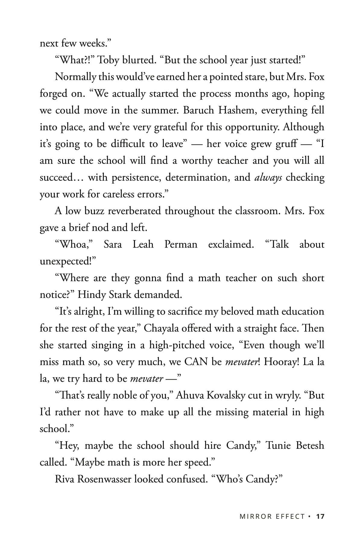 Mirror Effect - A Teen Novel