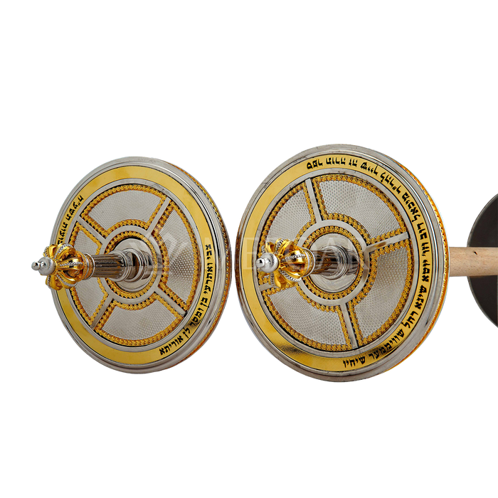 Shoshanim Design Atzei Chaim: AF-6 - Torah Rollers & Atzei Chaim