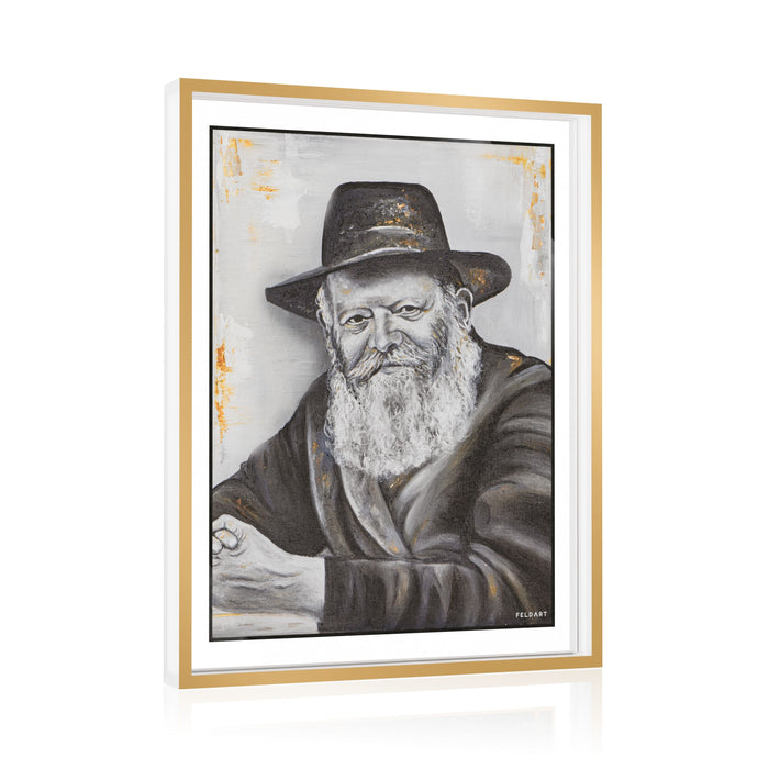 Framed Lubavitcher Rebbe Tabletop Plaque — Gedolim | Judaica Square Lakewood