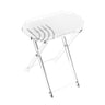 Leatherite Chanukah Table v.1 — Menorah — Folding table with an embroidered leatherite top