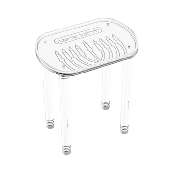 Leatherite Chanukah Table v2 — Menorah — Tabletop: 17.75" x 12"