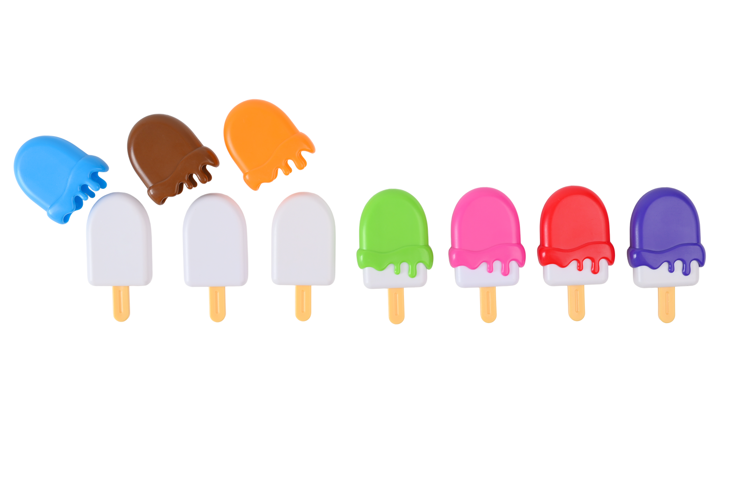 Alef Beis Ice Cream Pops - Mitzvah Family 44-Piece Matching Toy — Hebrew alphabet, view 4 | Judaica Square Lakewood