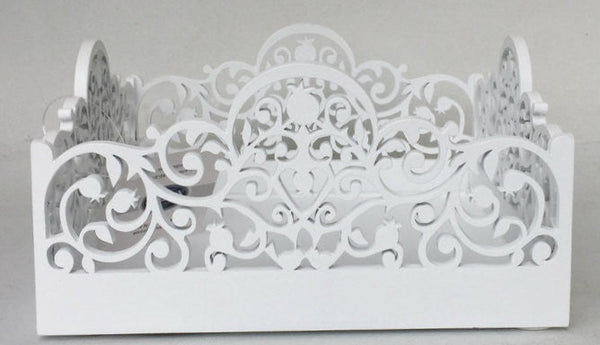 Karshi Wood Napkin Holder-- White (SHB-2982)