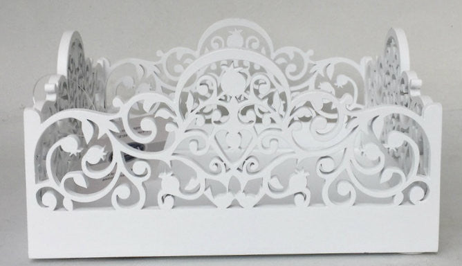 Karshi Wood Napkin Holder-- White