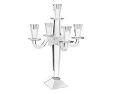 Candelabra: 5 Branch Crystal Clear - 18.3"