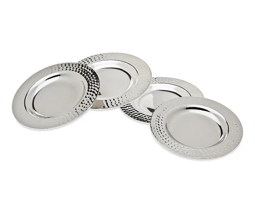 Kiddush Cup: Nickel Plated - Hammered Design