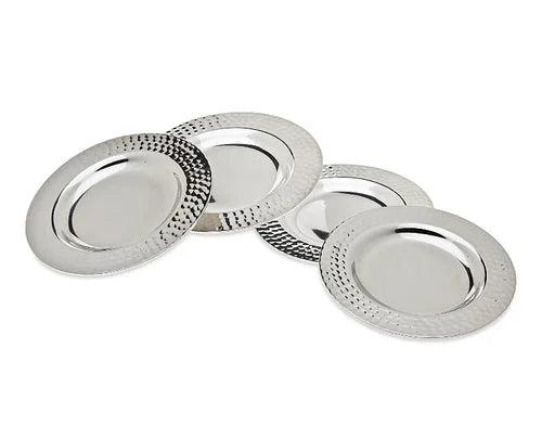 Kiddush Cup: Nickel Plated - Hammered Design