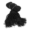 Handmade black knitted gartel with border | Judaica Square Lakewood