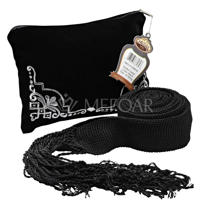 Mefoar Black Knitted Gartel - Gartels