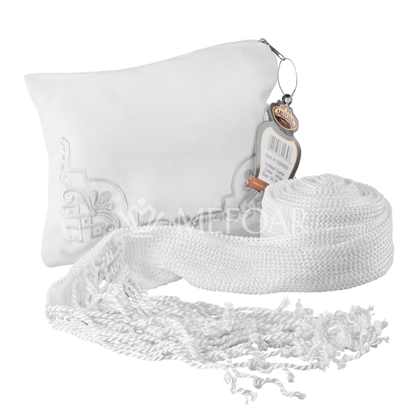 Mefoar White Knitted Gartel - Gartels