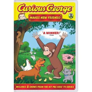 Curious George - Curious George Makes New Friends (DVD) — Jewish music DVD | Judaica Square Lakewood