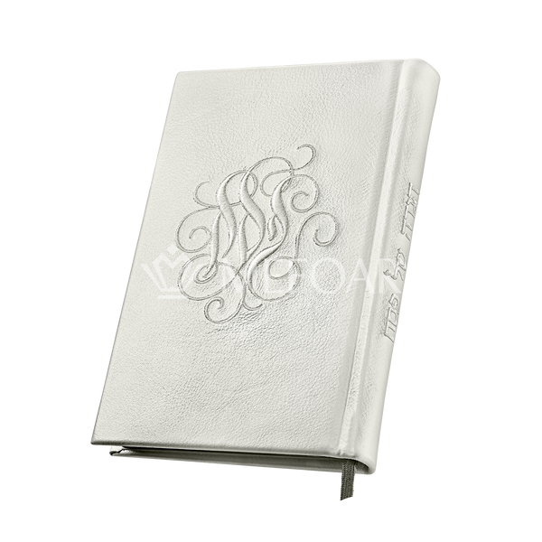 Antique White Leather Haggadah 1354 -(Men) הגדה מתיבתא - Haggadahs