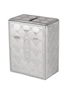 Tzedakah Box: Wood & Silver Plated
