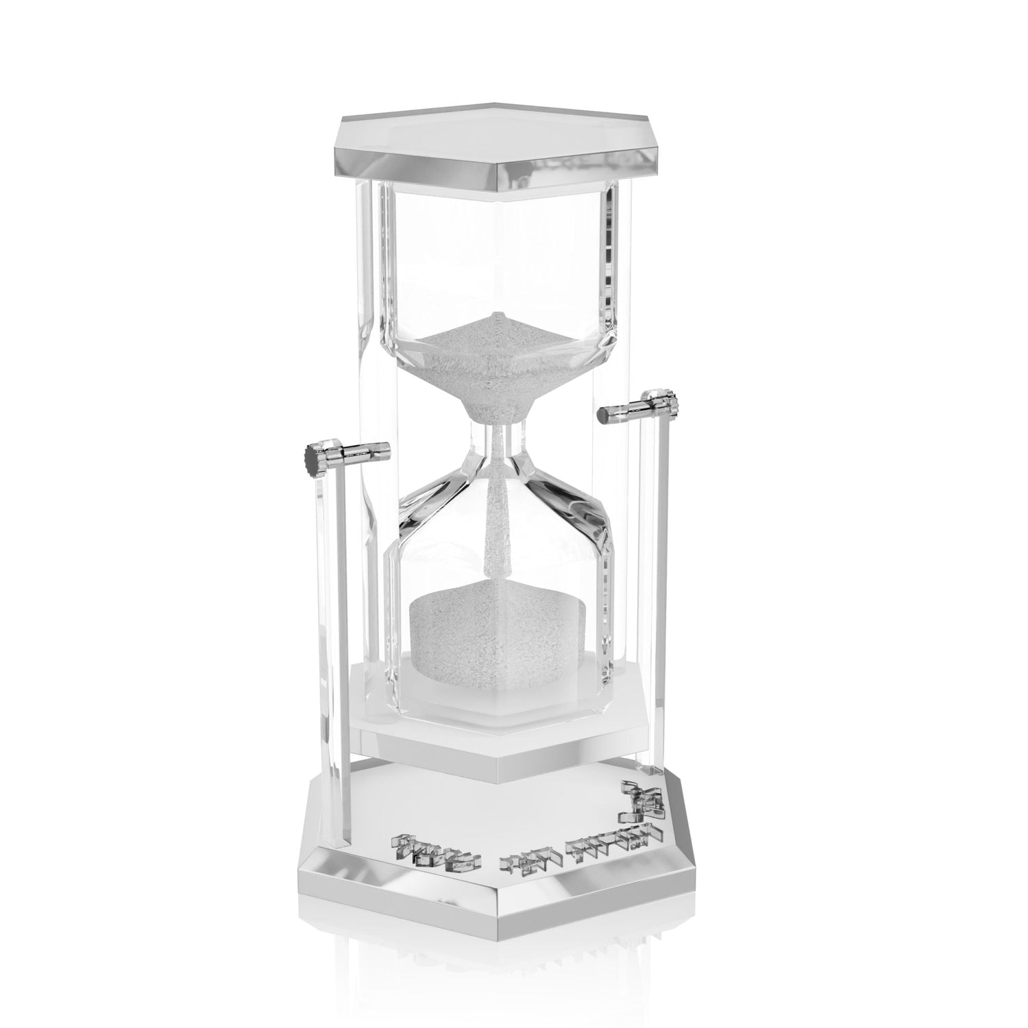 Turning 30-Min Hourglass Sand Timer v.2 — Chanukah — Runs 30 minutes — the burn time required for Chanukah licht