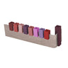 Emanuel Hammered L Shaped Menorah w/ Anodized Pieces (EM-HHD)