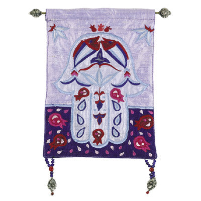 Blue Chamsa Fish Wall Hanging