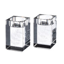 Waterdale Collection: Engraved Crystal Tea Light Holders