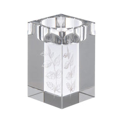 Waterdale Collection: Engraved Crystal Tea Light Holders