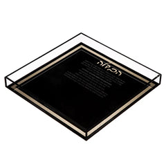 Waterdale Collection: Lucite Havdalah Plate - Traditional