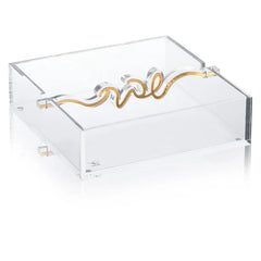 Waterdale Collection: Lucite Shabbos Napkin Holder