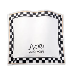 Waterdale Collection: Faux Leather Challah Cover - Onyx