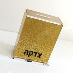 Waterdale Collection: Lucite Tzedakah Box
