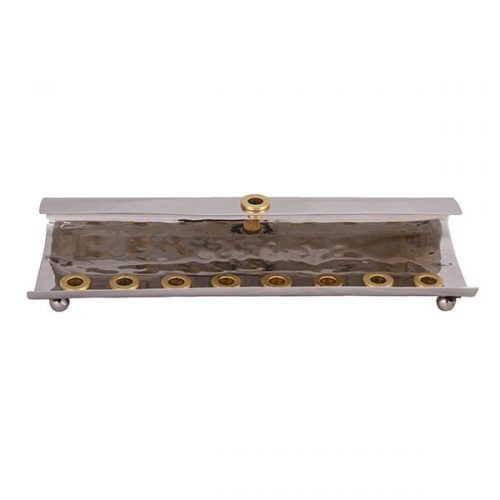 Emanuel Hammered Wave Menorah