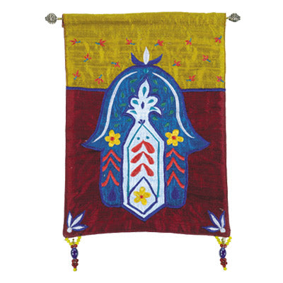 Multicolor Flowers Chamsa Small Wall Hanging
