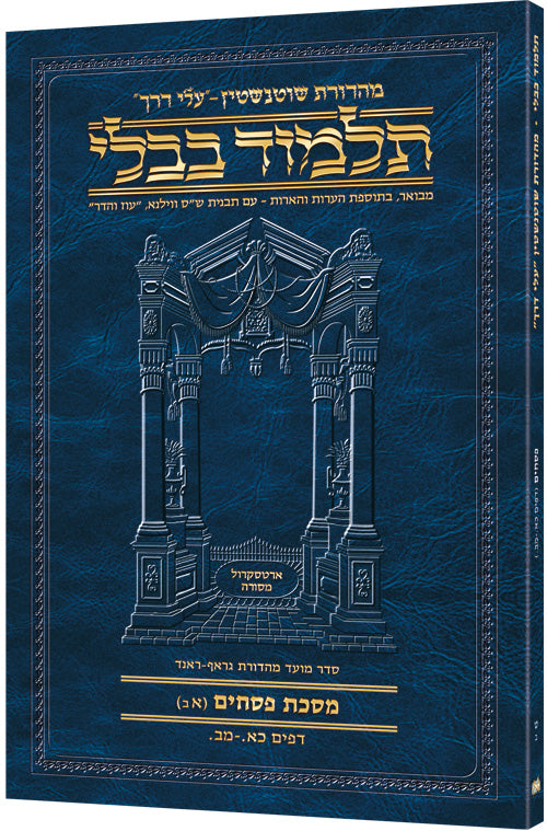 Pesachim 1B (#9b) Schottenstein Hebrew Talmud Travel — Pesachim paperback | Judaica Square Lakewood