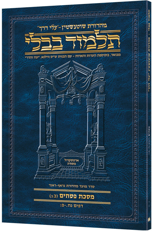 Hebrew Pesachim 2B Travel — Pesachim paperback | Judaica Square Lakewood