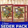 Transliterated Haggadah - SederPack (3 copies) — pesach seder three pack softcover | Judaica Square Lakewood