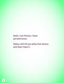 I Have Perseverance