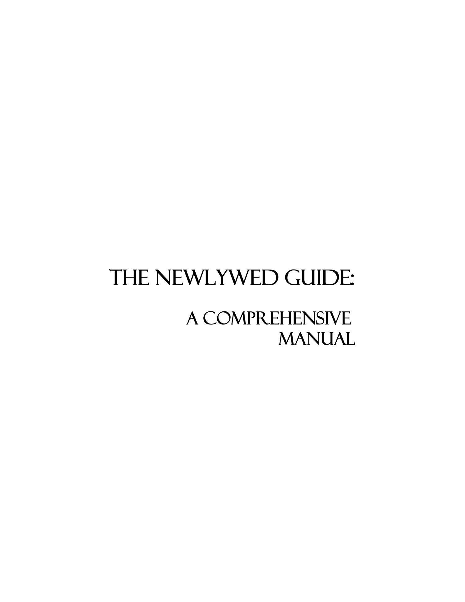 The Newlywed Guide