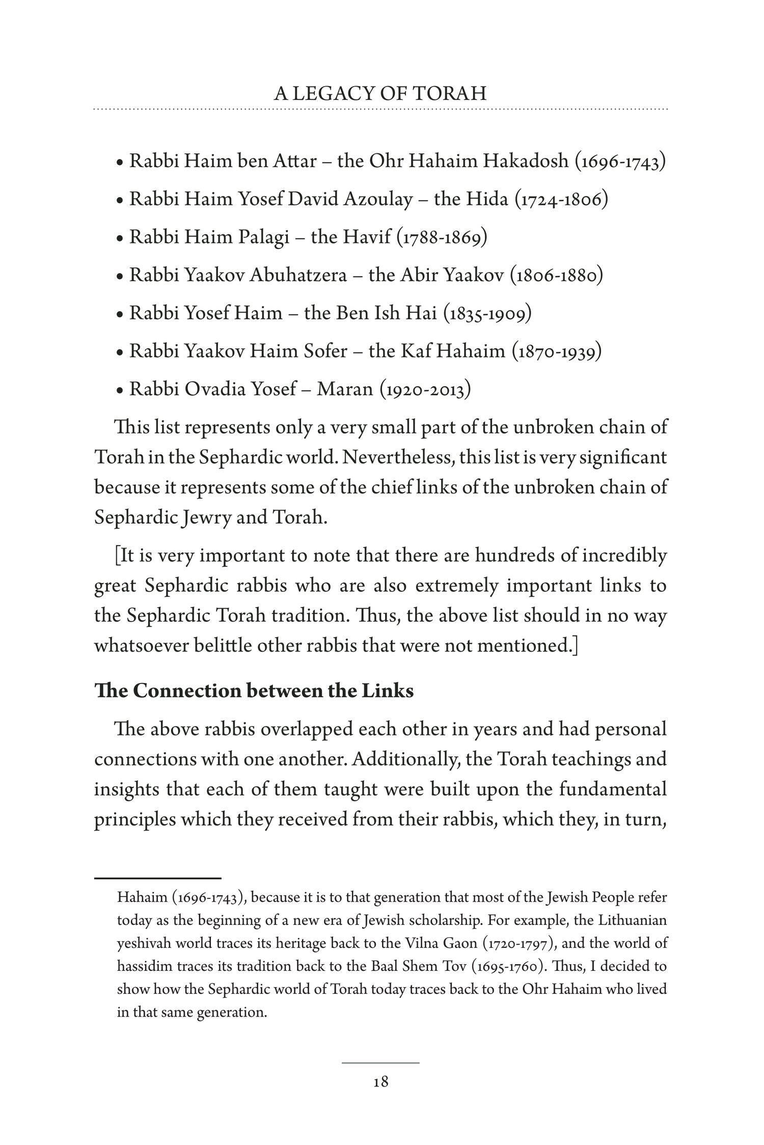 A Legacy of Torah