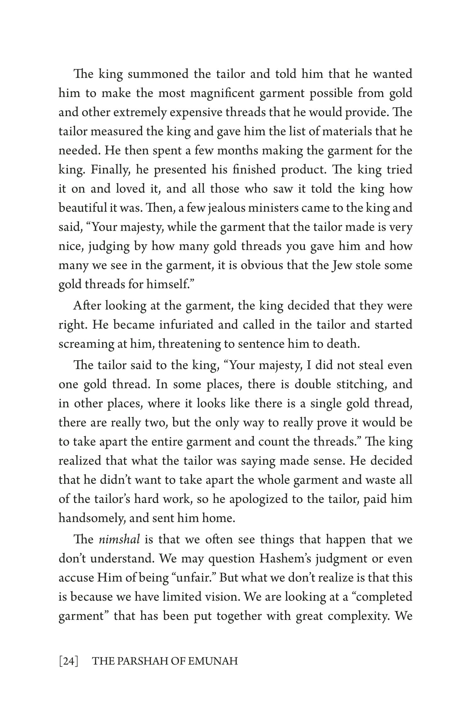 The Parshah of Emunah