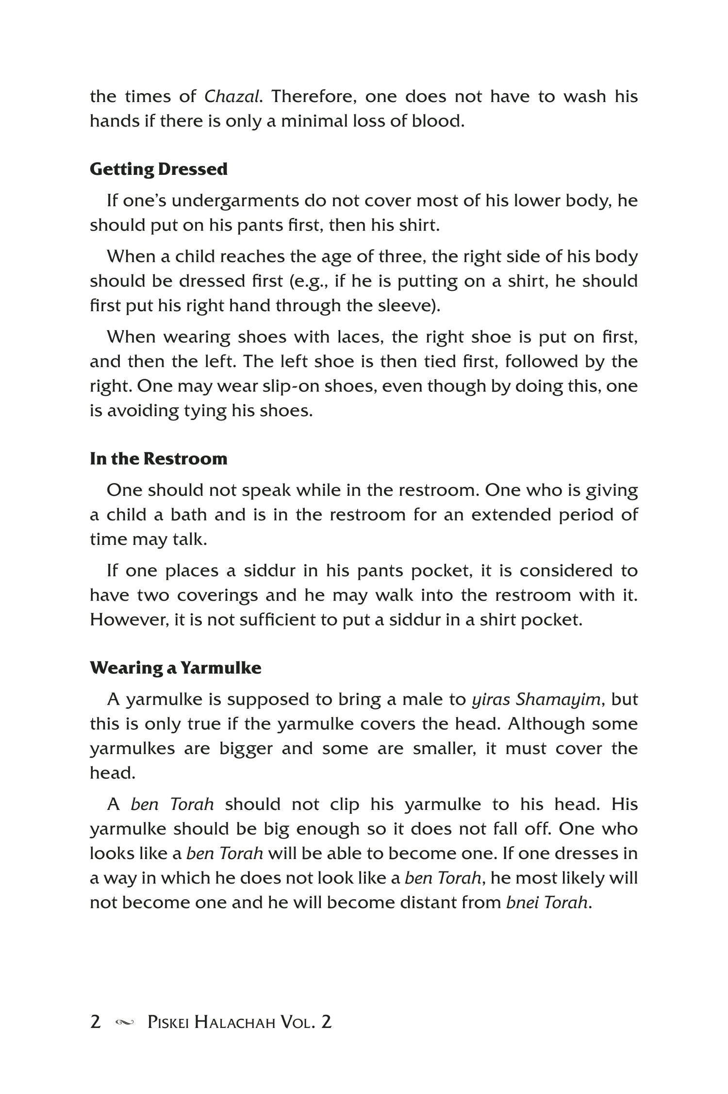 Piskei Halachah of Harav Yisroel Belsky Vol. 2