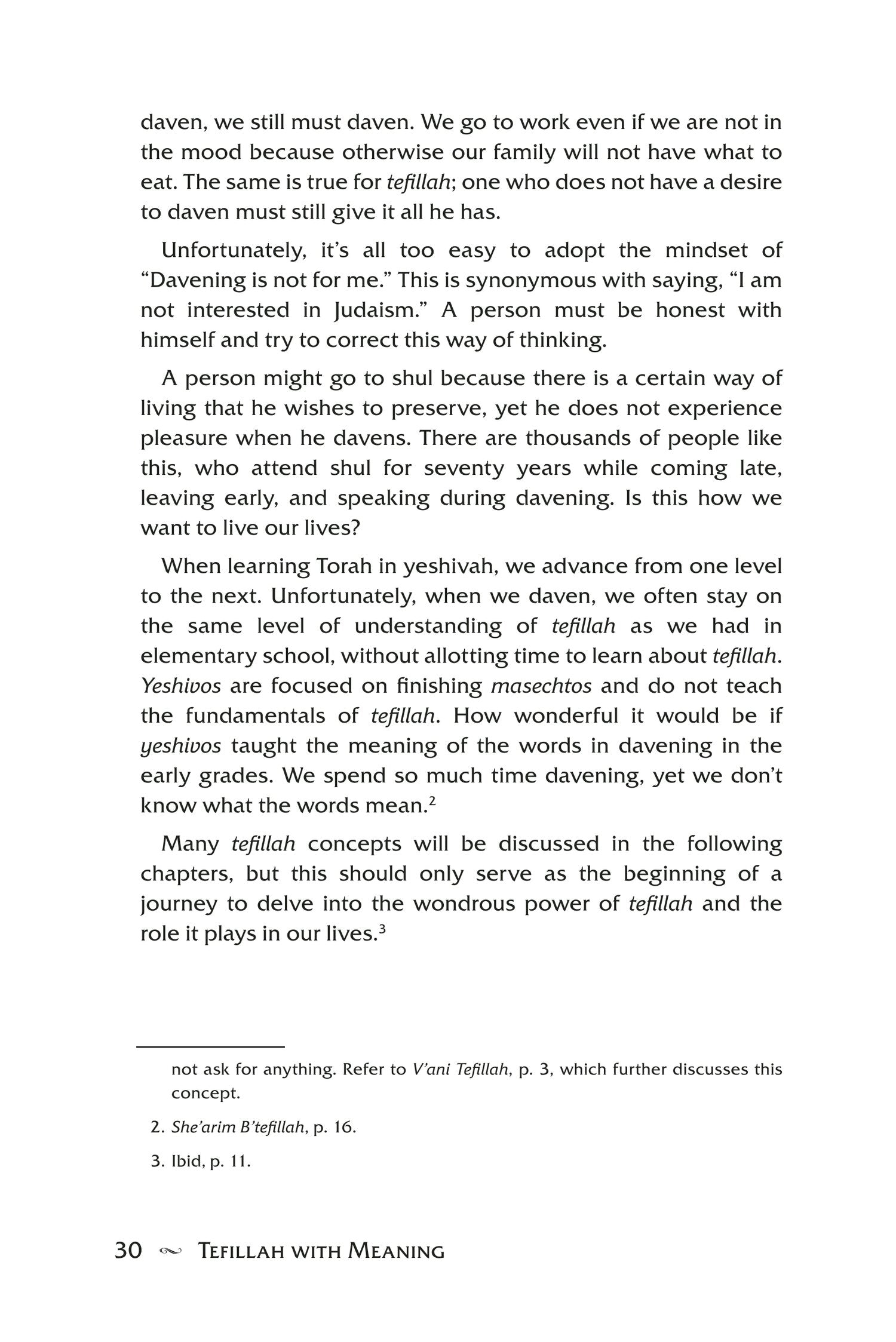 Tefillah with Meaning