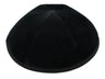 Israeli's Black Washable Yarmulka 6 Part With Rim