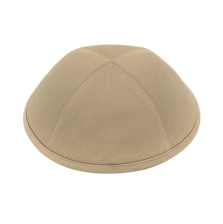 Tan Cotton Kippah – Beige Yarmulke