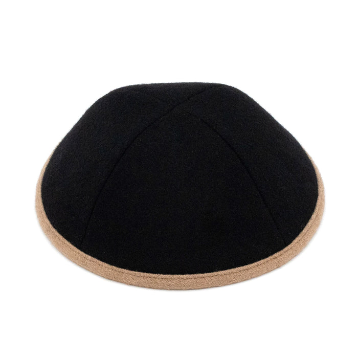 Black Wool Kippah - iKippah by Judaica Square