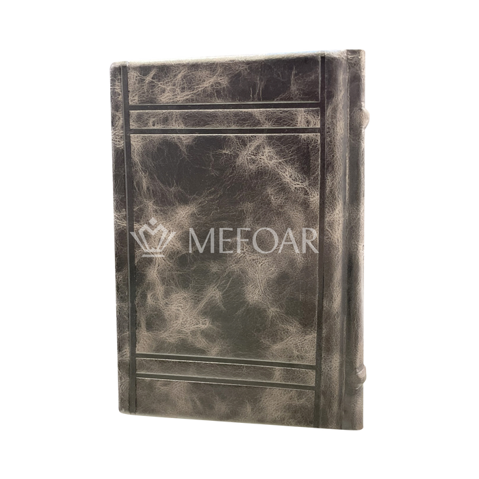 Grey Leather Zemiros Style E30: עוז והדר - Judaica Accessories