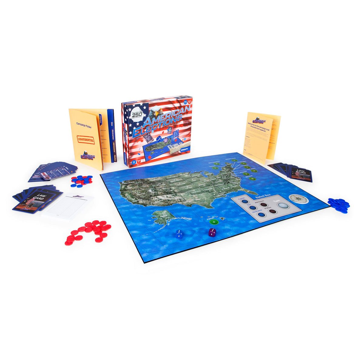 StarkToy American Elections Board Game - U.S. History & Civics — product view, view 5 | Judaica Square Lakewood