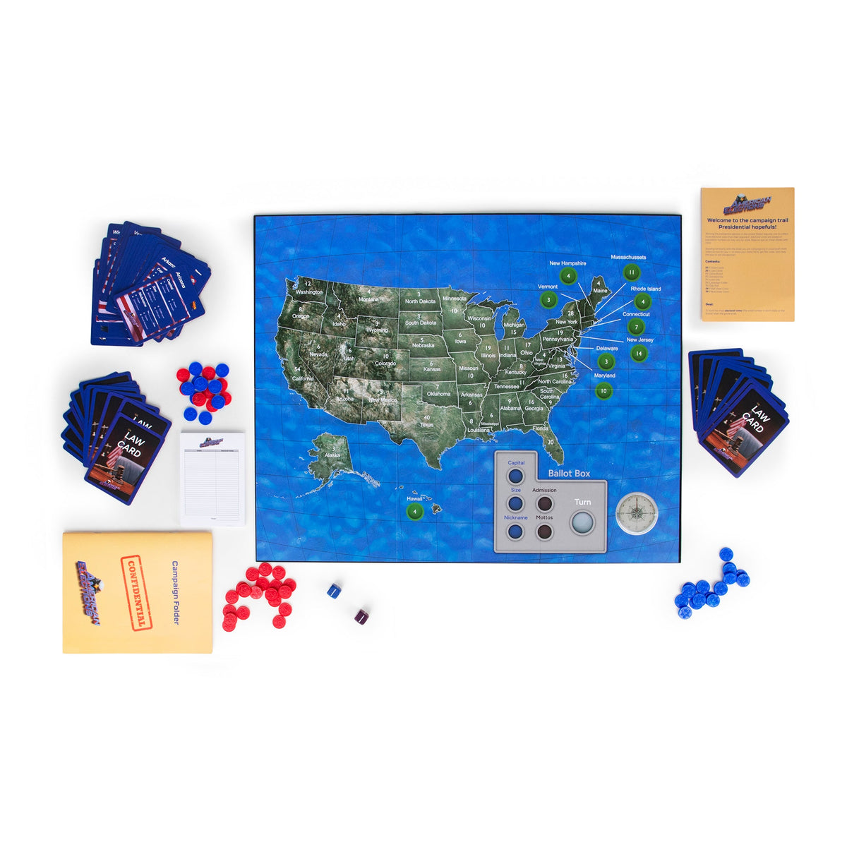 StarkToy American Elections Board Game - U.S. History & Civics — product view, view 6 | Judaica Square Lakewood