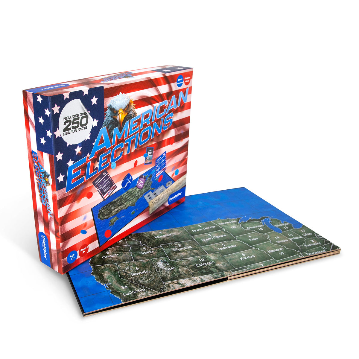 StarkToy American Elections Board Game - U.S. History & Civics — product view, view 2 | Judaica Square Lakewood