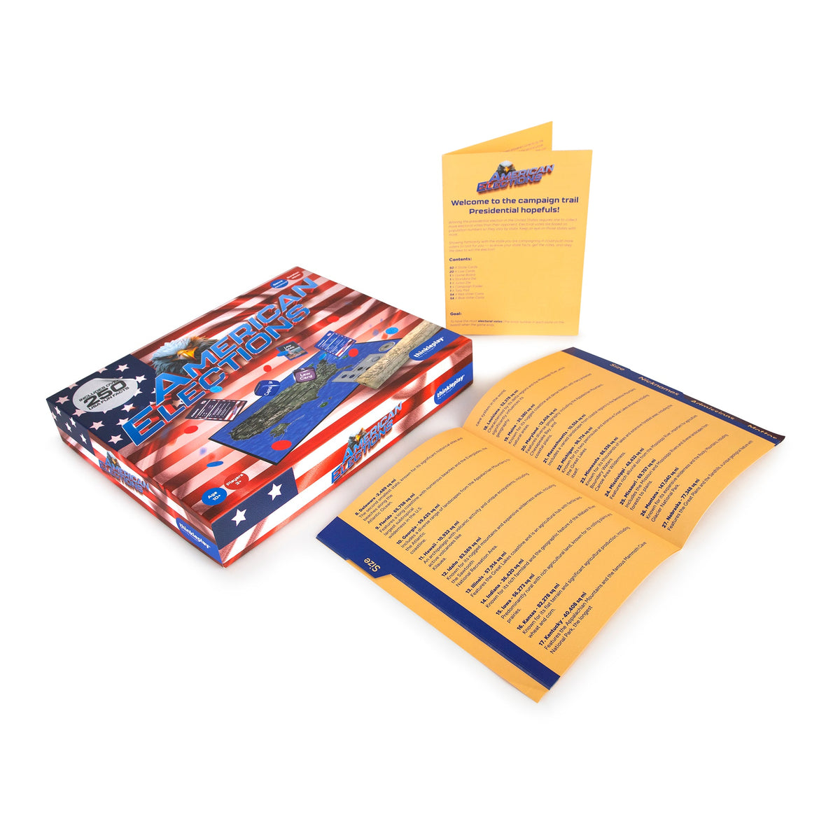 StarkToy American Elections Board Game - U.S. History & Civics — product view, view 4 | Judaica Square Lakewood