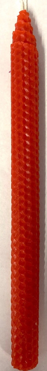 Havdalah Candle 11" Beeswax Red